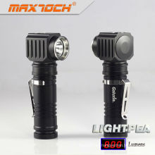 Maxtoch LIGHTPEA 18650 ángulo LED impermeable linterna con Clip